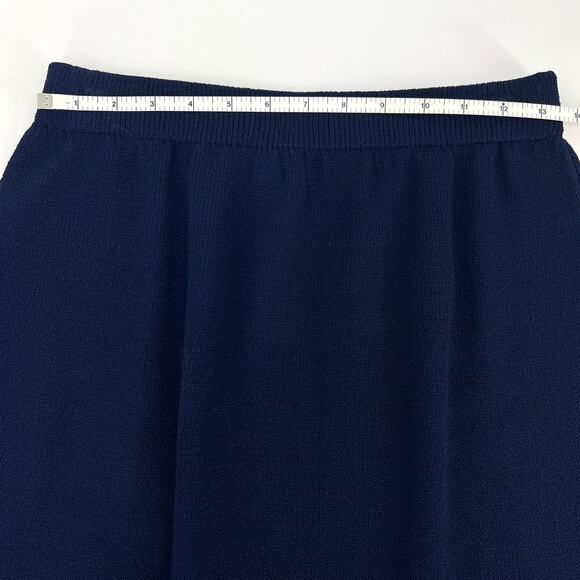 St. John Evening by Marie Gray Navy Knit Rhinestone Jacket and Skirt Set Size 4 - Picture 9 of 13
